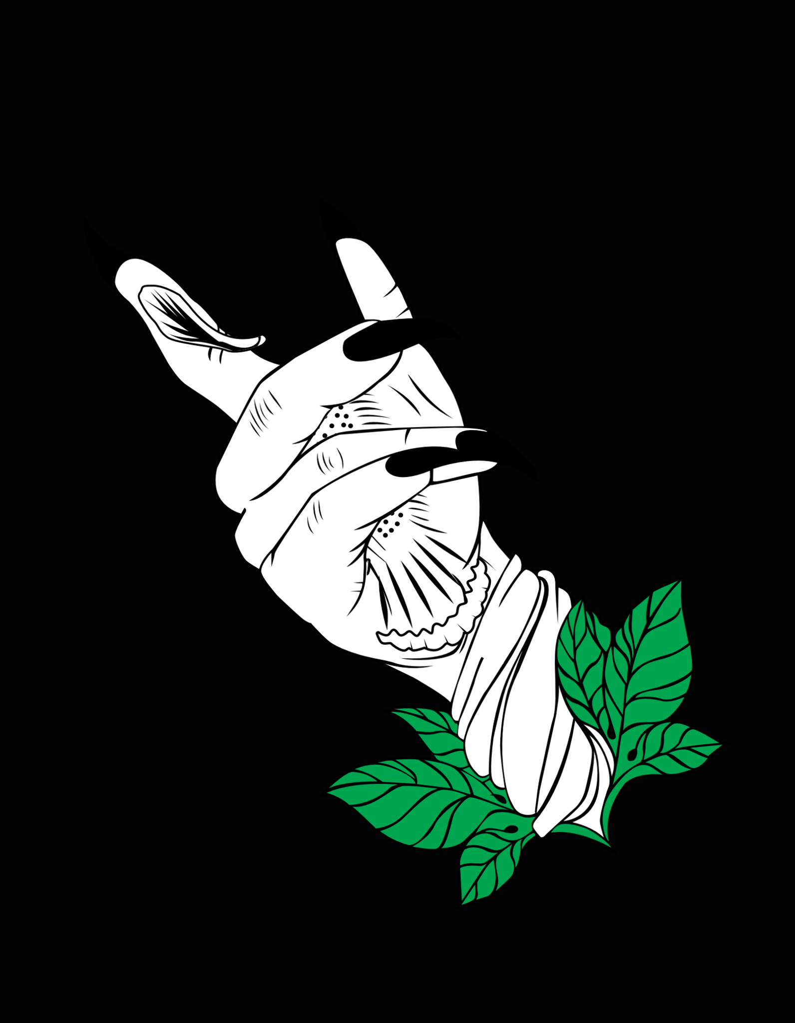 Hand Flower Hood
